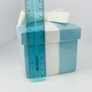 4.3" Large Tiffany Porcelain Blue Trinket Gift Box Ceramic Jewelry Container-6