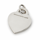 Tiffany & Co. Letter R Heart Pendant or Charm Notes Alphabet in 925 Silver-4