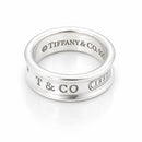 Tiffany & Co. 1837 Concave Ring Sterling Silver 925 Size 5.5 Men's Unisex Band-2
