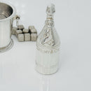 Tiffany & Co 1837 Champagne Bottle Ice Bucket with Flutes Miniature in Silver-4