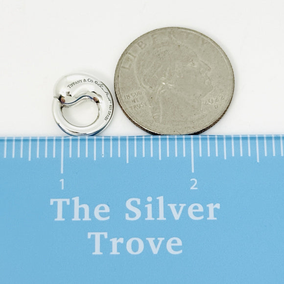 Tiffany Eternal Circle Pendant - Elsa Peretti in Sterling Silver Size Small Mini