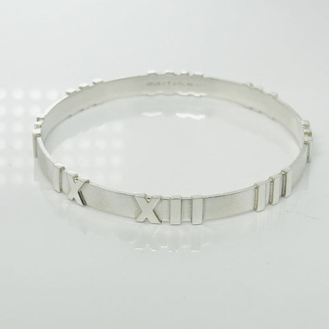 Size Large 8" Tiffany & Co Atlas Bangle Bracelet in Sterling Silver