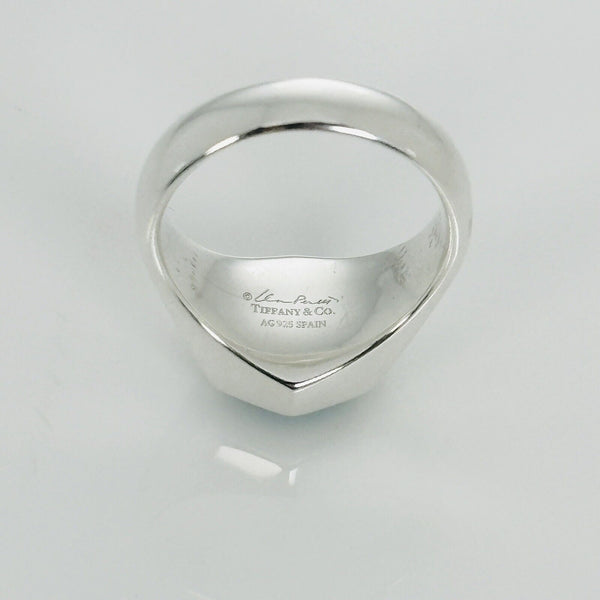 Size 8 Tiffany Turquoise Esagono Ring by Elsa Peretti Mens Unisex - 5