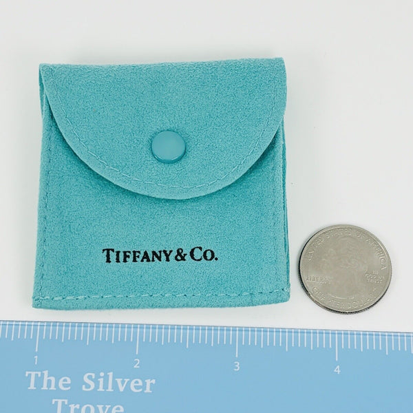 Tiffany & Co Blue Square Snap Suede Pouch Anti Tarnish - 3
