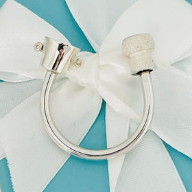 Tiffany & Co Champagne Wine Bucket Cork Sommelier Waiter Key Ring Chain