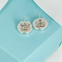 Return to Tiffany  Mini Round Circle Tag Stud Earrings in Sterling Silver - 4
