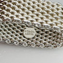 Size 6.5 Tiffany Somerset Ring Mesh Weave Flexible Sterling Silver-1