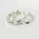 Tiffany T&CO 1837 Large 1" Concave Hoop Earrings in Sterling Silver-3