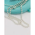16" Tiffany & Co Bead Dog Chain Necklace 2.5mm beads in Sterling Silver - 5