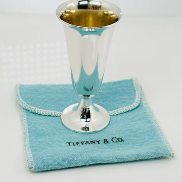 Tiffany & Co Sterling Silver Makers Shot Glass Cups Liqueur Cordial Bar Glass