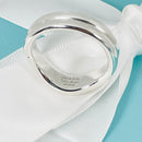 Size 10.5 Tiffany Doppio Ring by ELsa Peretti Mens Unisex in Sterling Silver-5