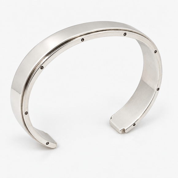 Tiffany & Co. Metropolis Cuff Bracelet in Silver Size large 7.75" Mens Unisex