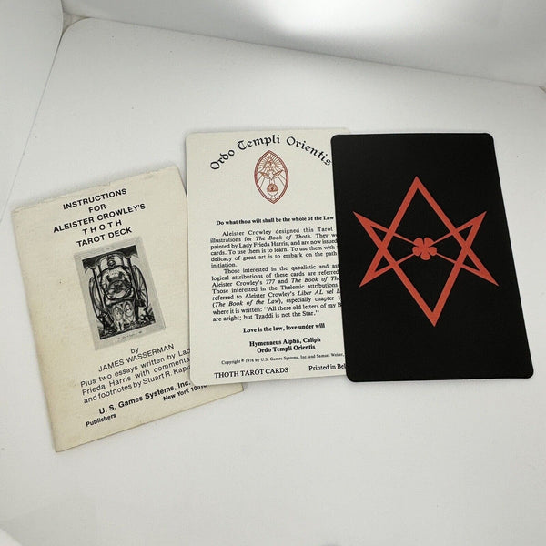 Aleister Crowley COMLETE Thoth Tarot Deck Cards Ordo Templi Orientis AC78 Large - 4