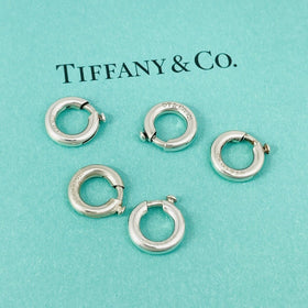 1 Tiffany & Co Sterling Silver 10mm Spring Jump Ring Charm Holder Clasp