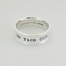 Size 8 Tiffany 1837 Ring in Sterling Silver Wide Concave-1