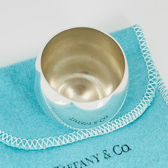 Tiffany & Co Sterling Silver Makers Shot Glass Cups Liqueur Cordial Bar Glass