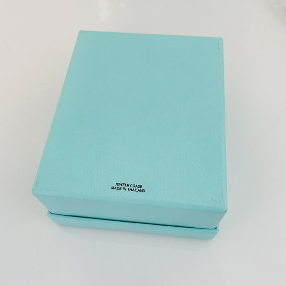 Tiffany Large Necklace Storage Gift Presentation Black Suede Box and Blue Box
