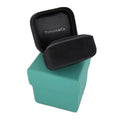 Authentic Tiffany And Co. Black Suede Empty Ring Box With Blue Box - 3