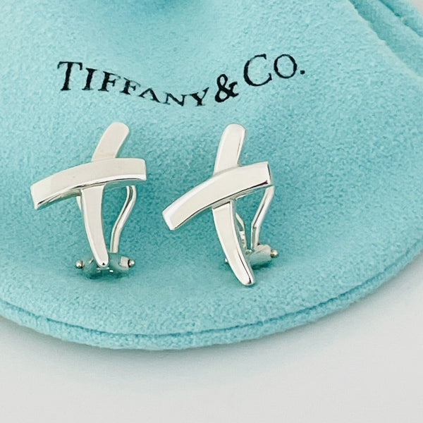 Tiffany & Co Paloma Picasso Signature X Graffiti Love Earrings in Silver - 1