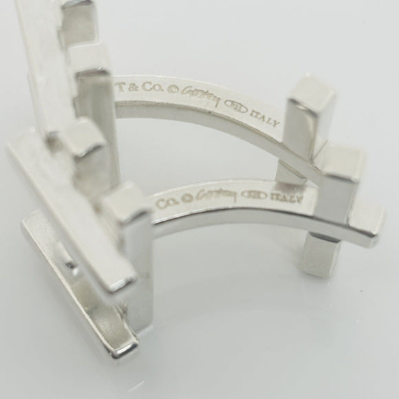 RARE Tiffany & Co Axis Cufflinks by Frank Gehry in Sterling Silver