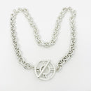 18" Tiffany Atlas Pendant Necklace Circle Bar Toggle Clasp in Sterling Silver-1