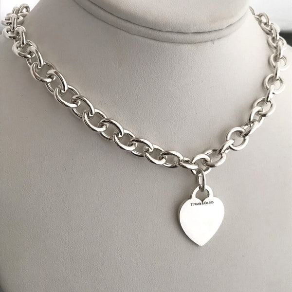 Return to Tiffany Heart Tag Necklace Extra Chain Links for Repair Lengthening - 5