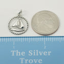 Tiffany & Co Sail boat Charm or Pendant in Sterling Silver Twist Rope Sailing - 4
