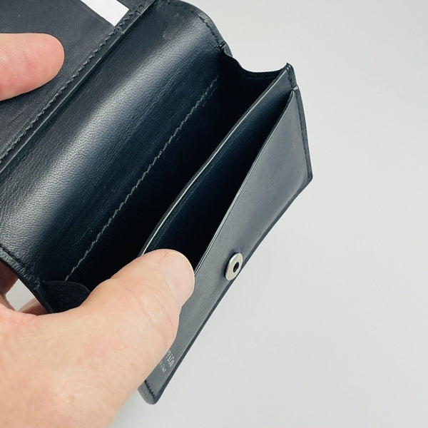 Tiffany & Co Mens Unisex Bifold Wallet in Black Italian Leather - 6