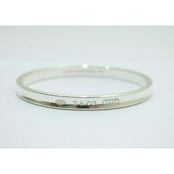 Small Tiffany & Co 1837 Oval Bangle Bracelet in Sterling Silver