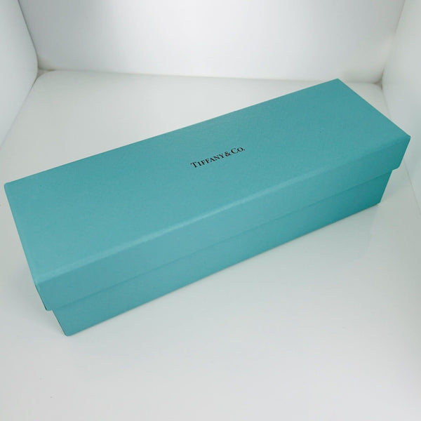 Tiffany & Co Watch or Bracelet Storage Box in Blue Leather Lux AUTHENTIC - 8