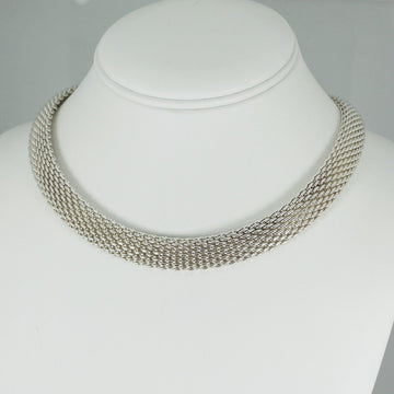 17" Tiffany & Co Somerset Mesh Collar Necklace in Sterling Silver - 0