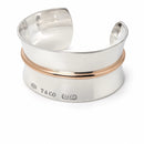 6.25" Tiffany & Co. 1837 Extra Wide Cuff Bracelet / Sterling Silver & Rubedo-2