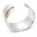 6.25" Tiffany & Co. 1837 Extra Wide Cuff Bracelet / Sterling Silver & Rubedo-4
