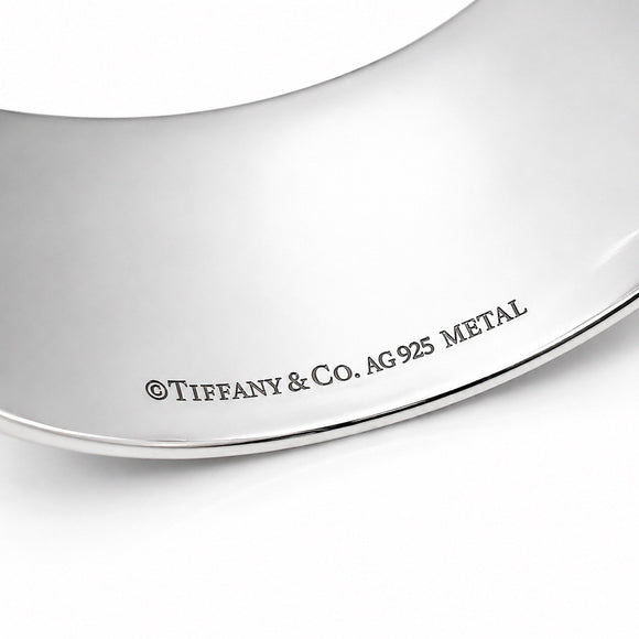 6.25" Tiffany & Co. 1837 Extra Wide Cuff Bracelet / Sterling Silver & Rubedo