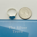 Size 9.5 Return to Tiffany Heart Signet Ring in Sterling Silver-6