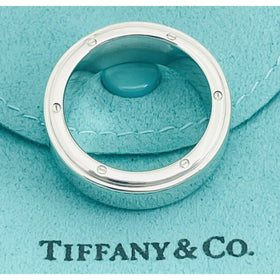 Size 10 Tiffany Metropolis Ring Mens Unisex in Sterling Silver