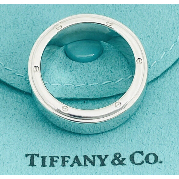 Size 10 Tiffany Metropolis Ring Mens Unisex in Sterling Silver