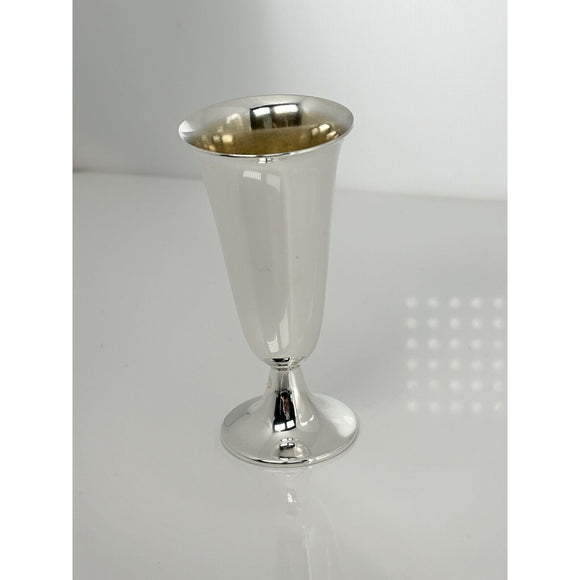 Tiffany & Co Sterling Silver Makers Shot Glass Cups Liqueur Cordial Bar Glass