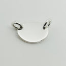 Please Return to Tiffany & Co Sterling Silver Oval Tag Pendant From Choker-3