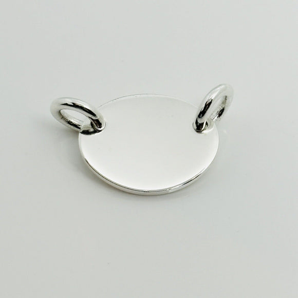 Please Return to Tiffany & Co Sterling Silver Oval Tag Pendant From Choker