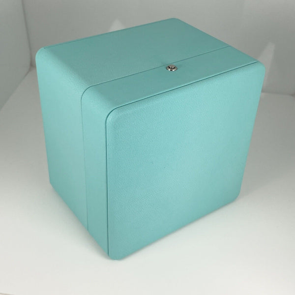 Tiffany & Co Watch or Bracelet Storage Box in Blue Leather AUTHENTIC - 7