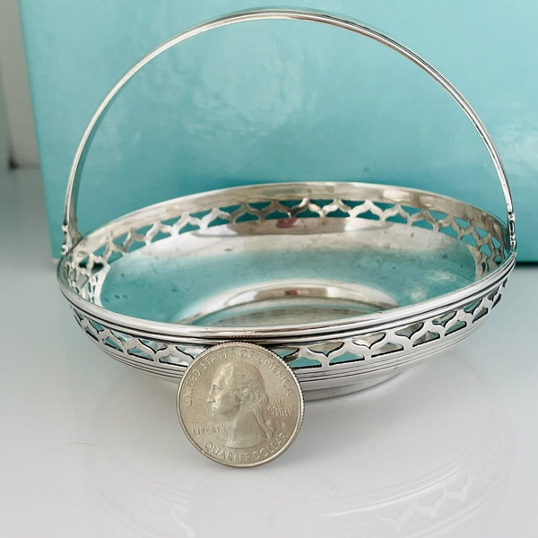 Tiffany & Co Sterling Silver Makers Trinket Nut Candy Basket Dish - 8