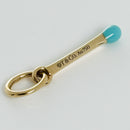 Tiffany Match Stick Pendant Charm in Rose Gold and Blue Enamel Fire and Ice-1