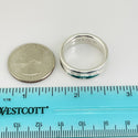 Size 9.5 Tiffany & Co 1837 Ring Concave Unisex in Sterling Silver - 7