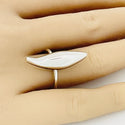Size 6.5 Tiffany Frank Gehry Fish Ring in Sterling Silver Statement Piece - 3