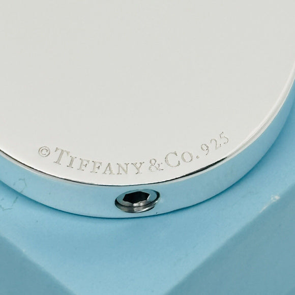 Tiffany & Co Large 1837 Padlock Key Ring KeyChain in Sterling Silver