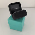 Authentic Tiffany And Co. Black Suede Empty Ring Box With Blue Box - 2