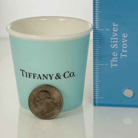 Tiffany & Co Blue Espresso Paper Cup Everyday Objects Bone China - 0