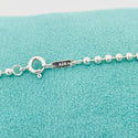 18" Tiffany & Co Atlas Dog Tag Pendant Bead Chain Necklace - 6