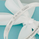 Tiffany & Co. 1837 Bangle Bracelet in Sterling Silver 7" Small-3